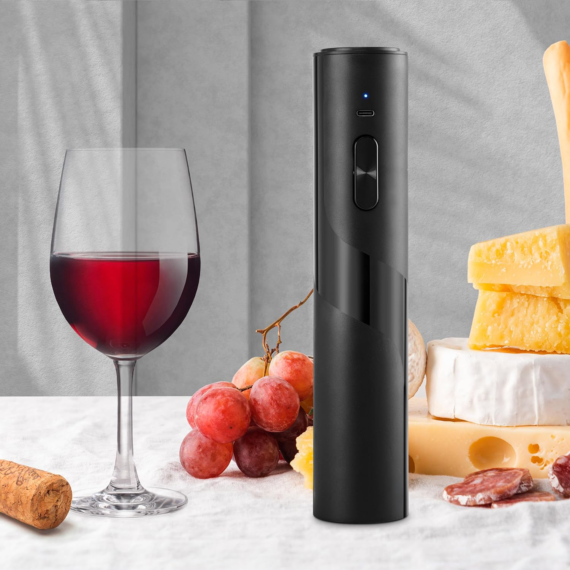 ouvre-bouteille de vin, bouchon de vide, rechargeable type-C
