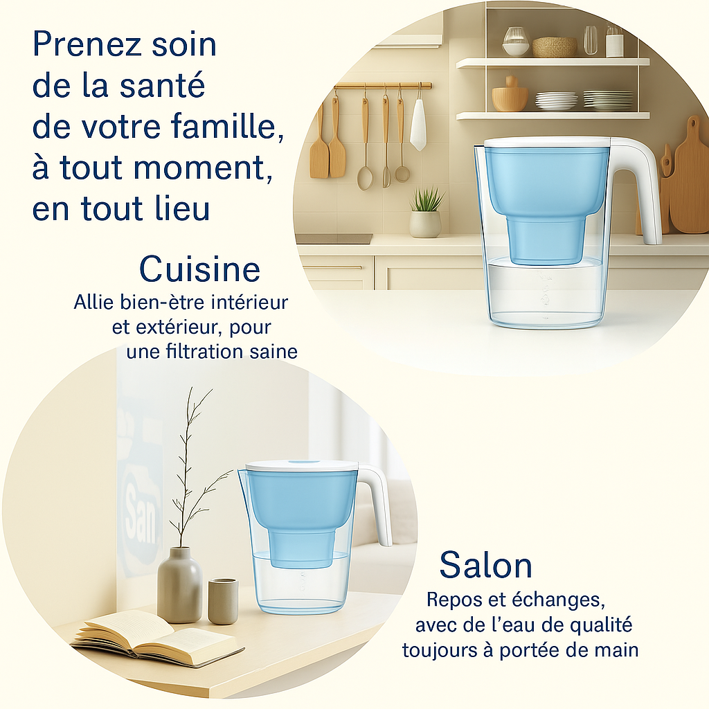 Bouilloire de Filtre, Eau Filtre de Charbon Actif
