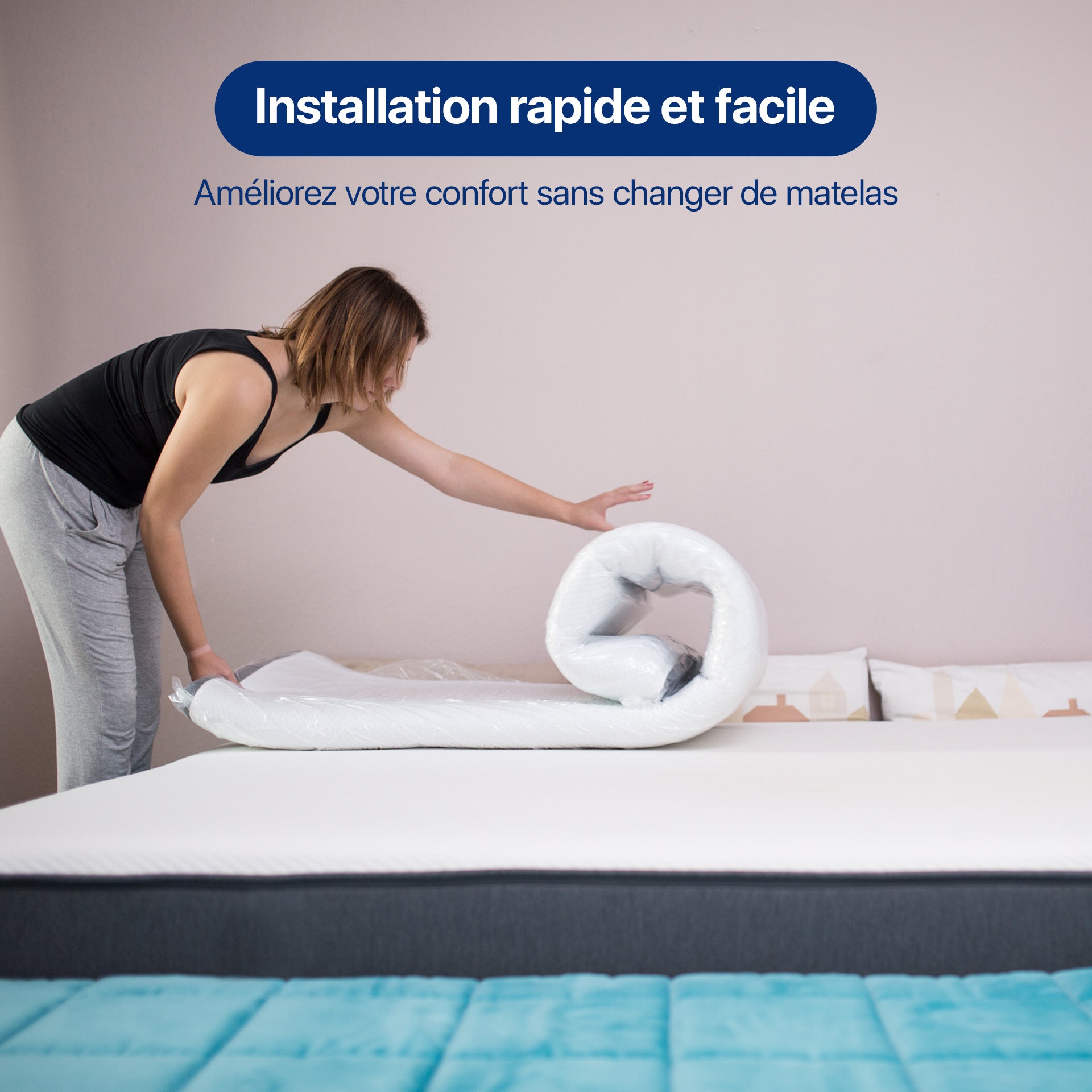Surmatelas Eazzzy Confort et Soutien Optimal