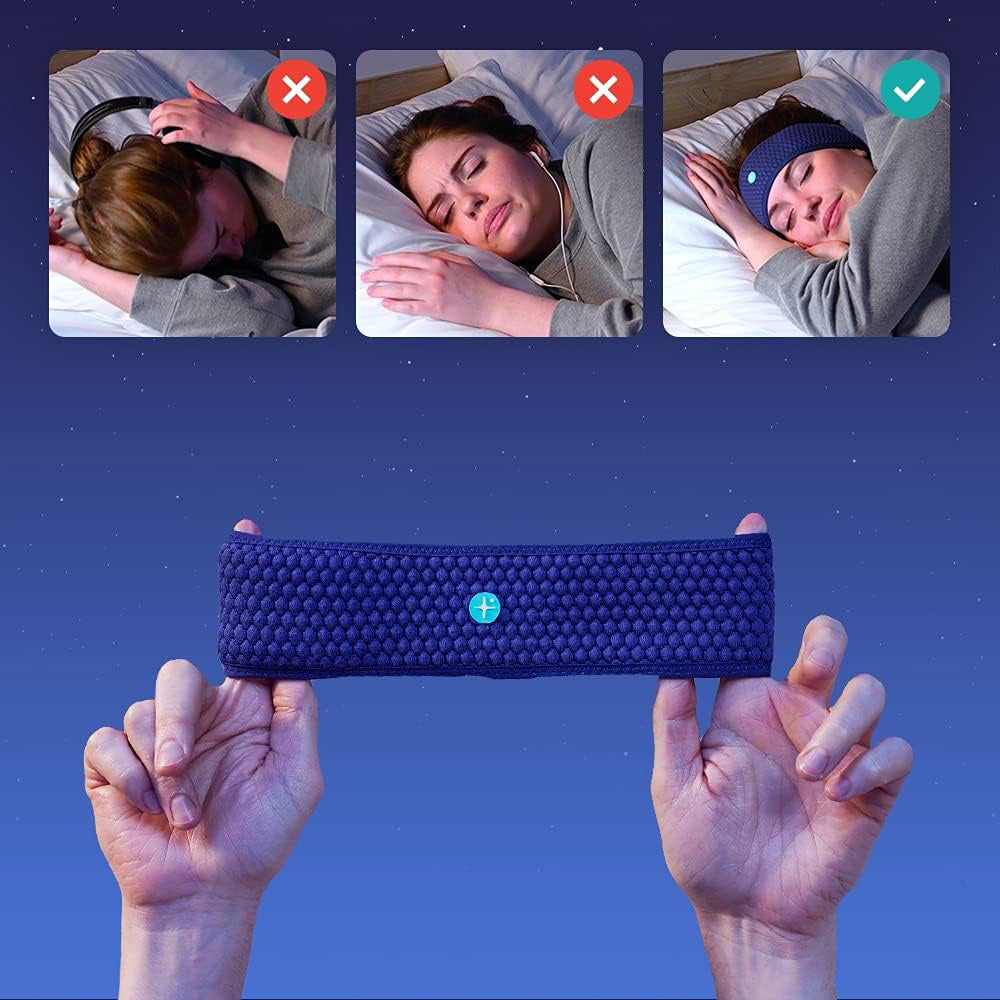Masque de Sommeil Bluetooth avec Audio Hypnotique et Méditations Guidées
