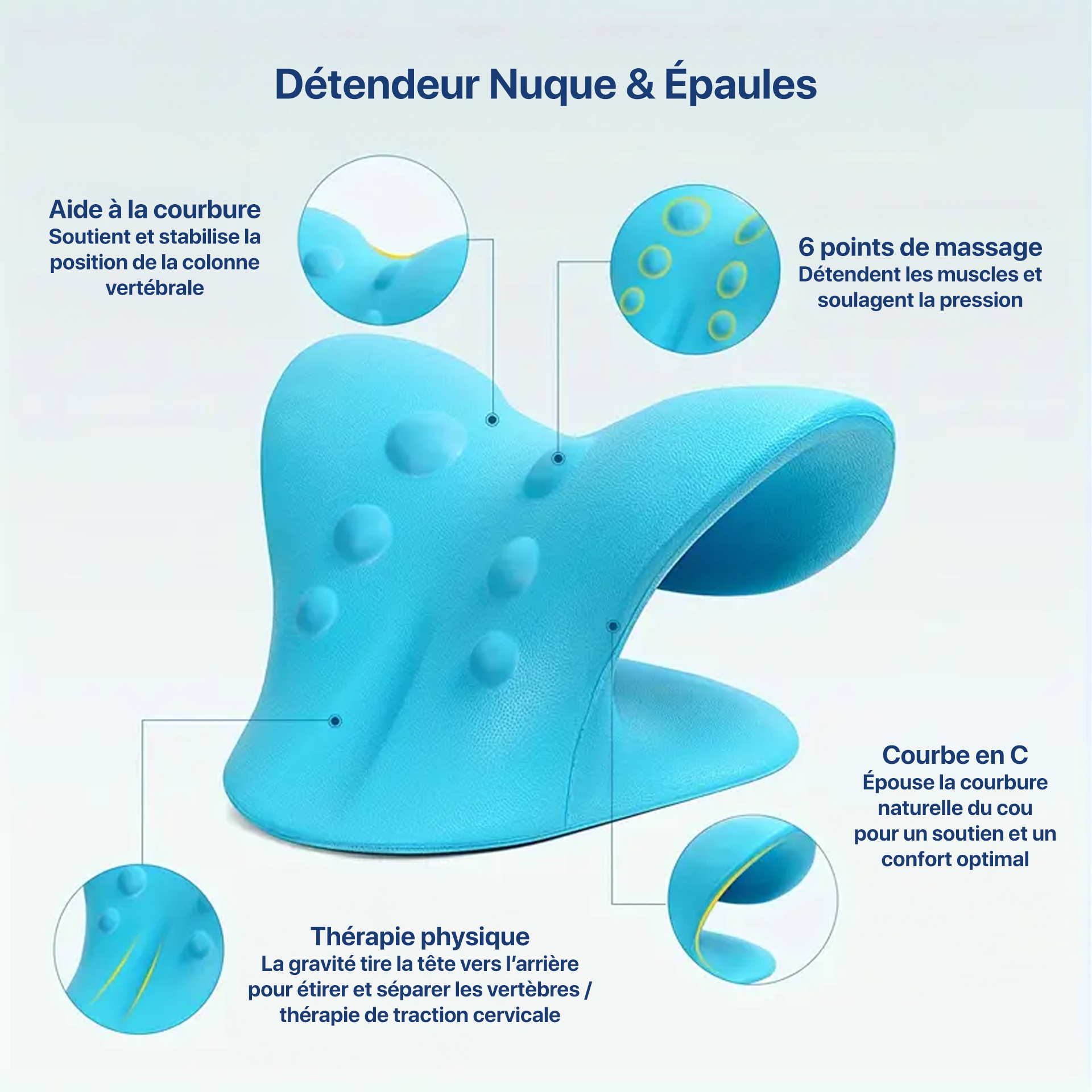 U-forme Oreiller de massage