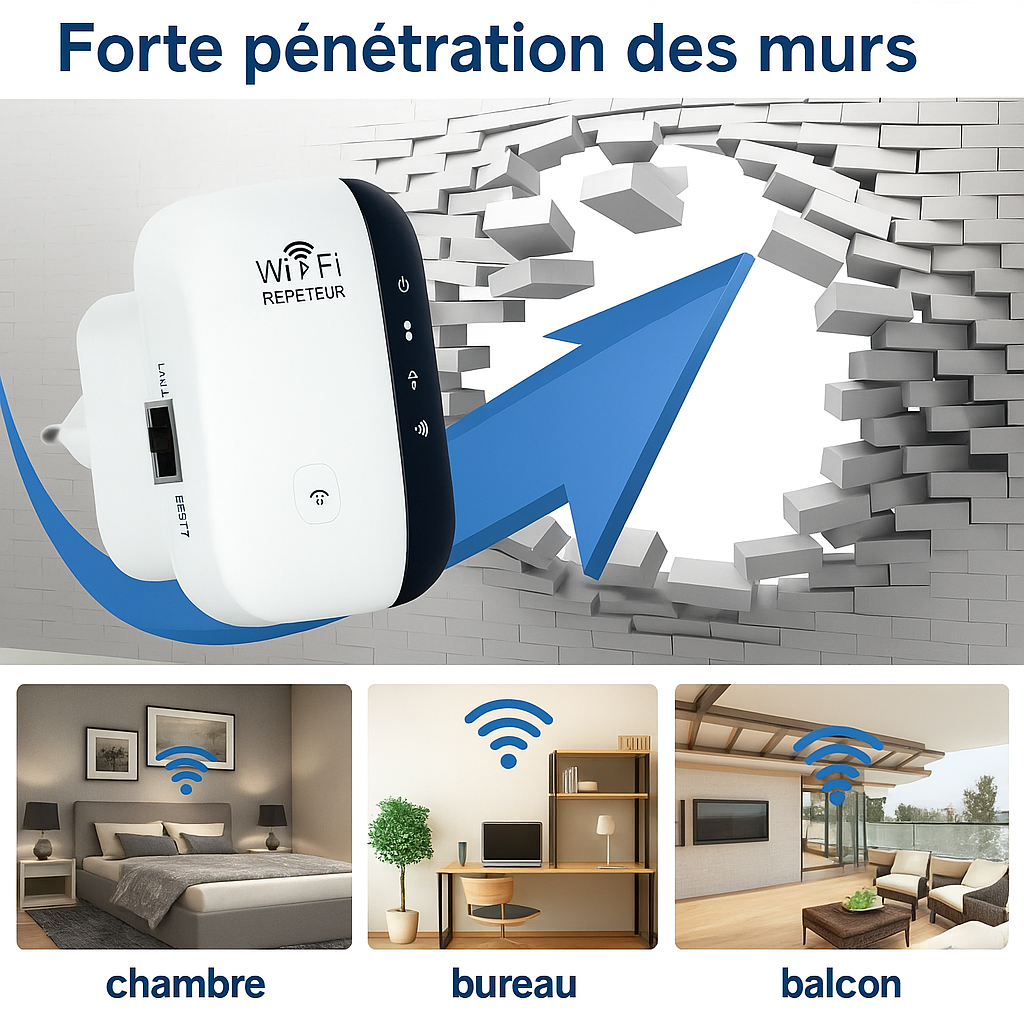 Répéteur WiFi Puissant sans fil