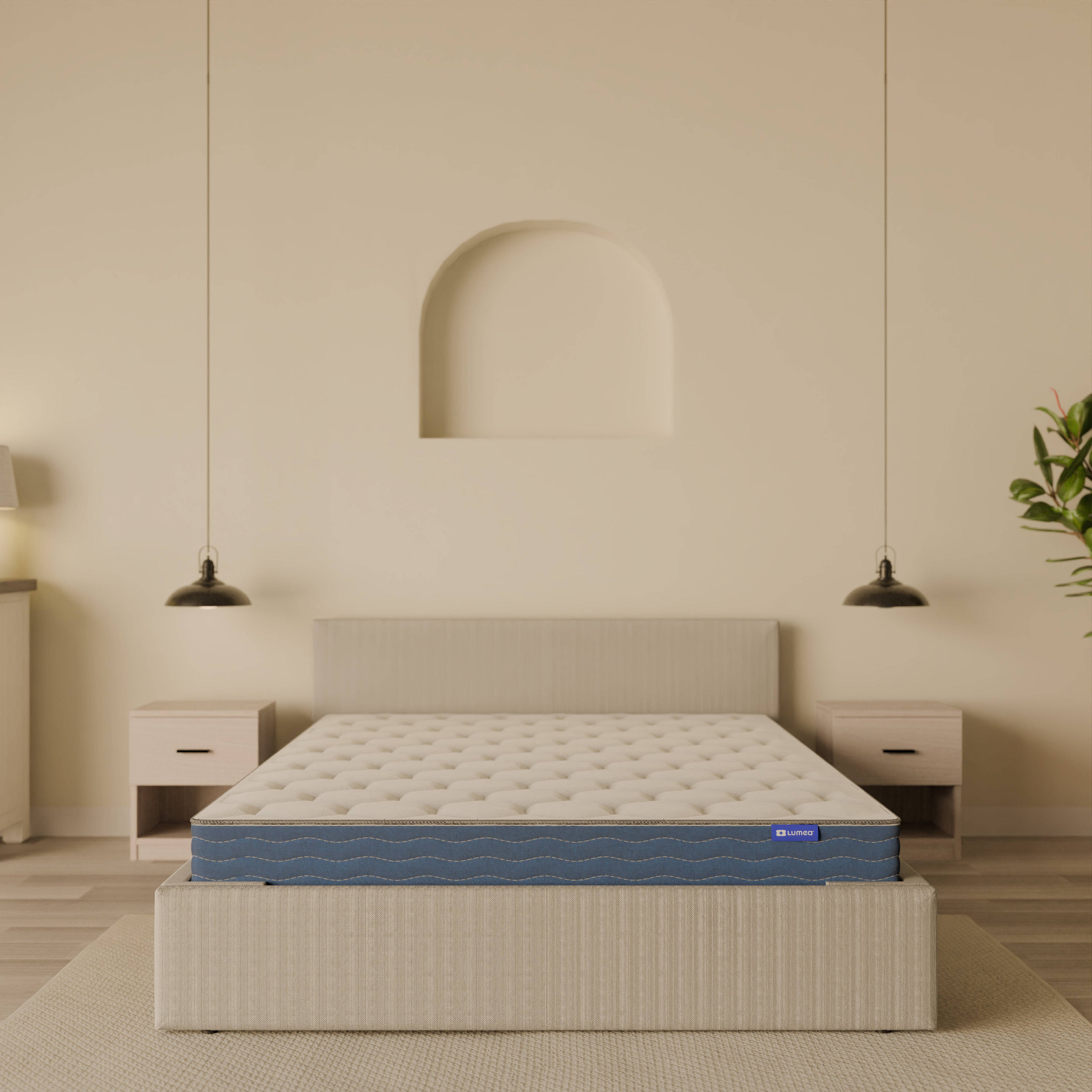 Matelas Lumea Confort Prestige - Ressorts Ensachés & Mousse Pulvérisée