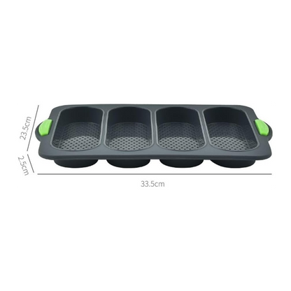 Moule à pain en silicone à quatre cavités