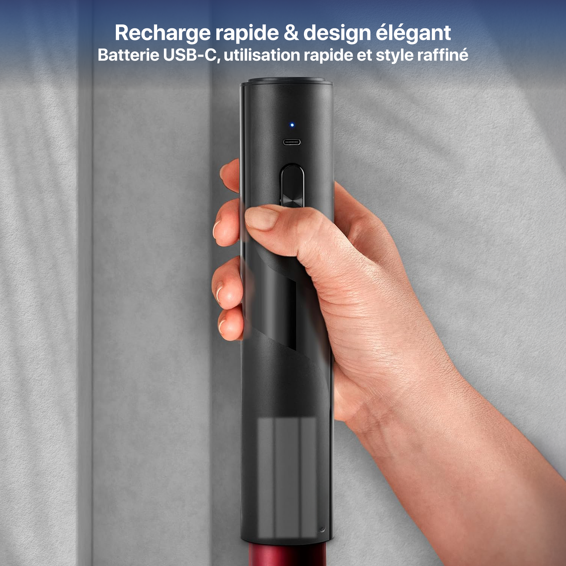 ouvre-bouteille de vin, bouchon de vide, rechargeable type-C