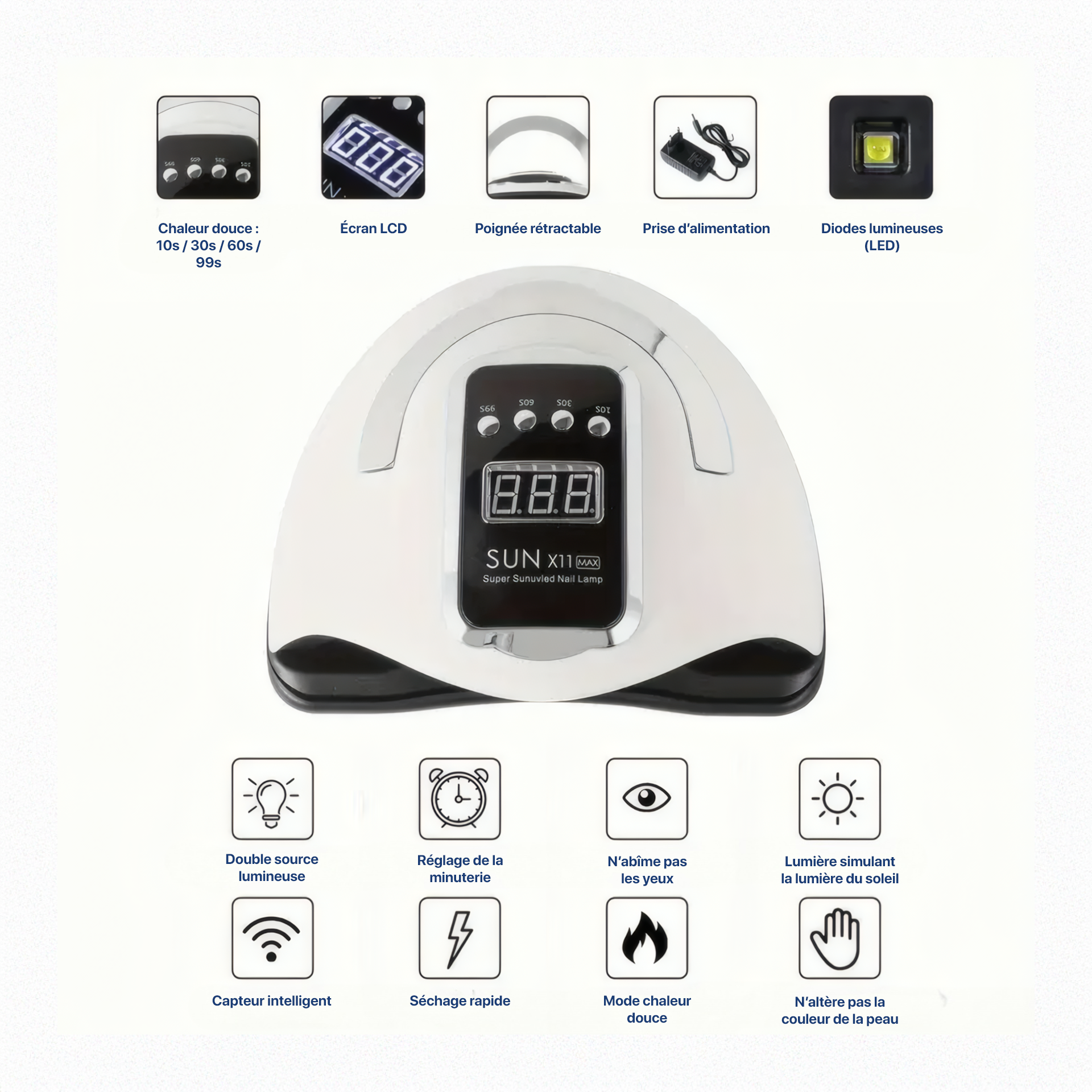 Lampe UV pour ongles (if it uses UV light)