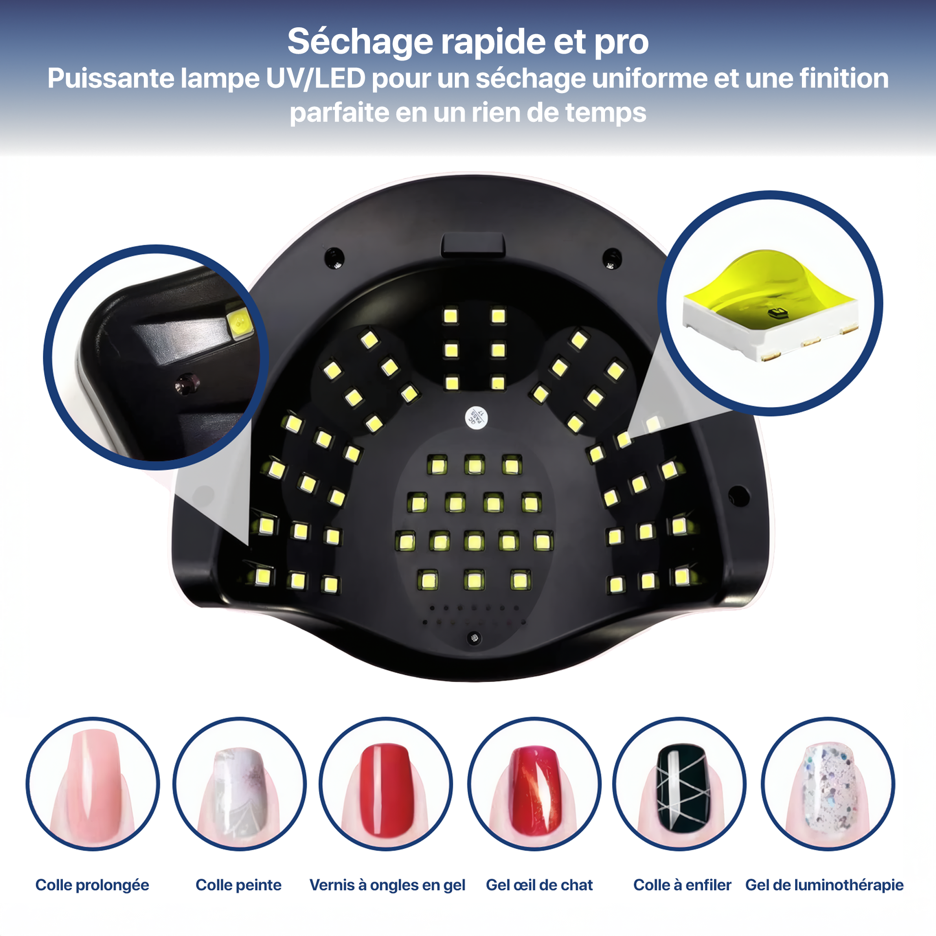 Lampe UV pour ongles (if it uses UV light)