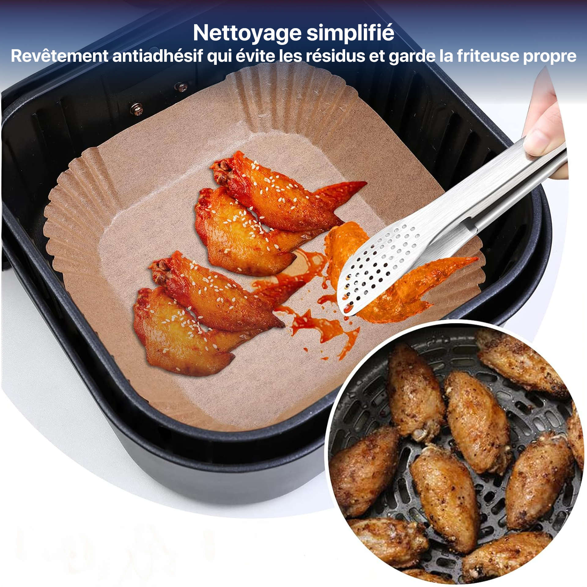 Revêtements pour friteuse à air