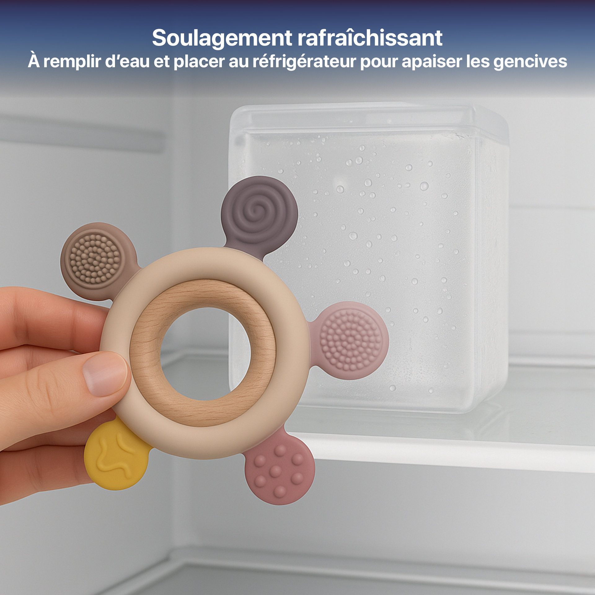 Anneau de dentition gouvernail