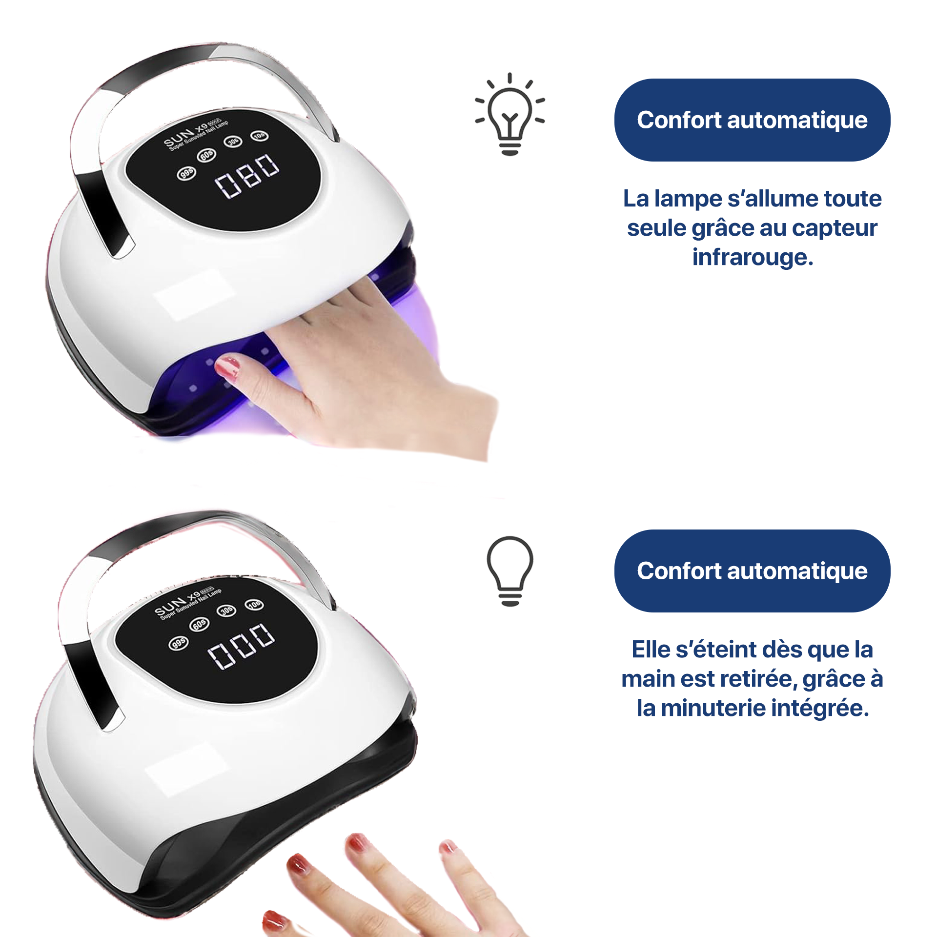 Lampe UV pour ongles (if it uses UV light)