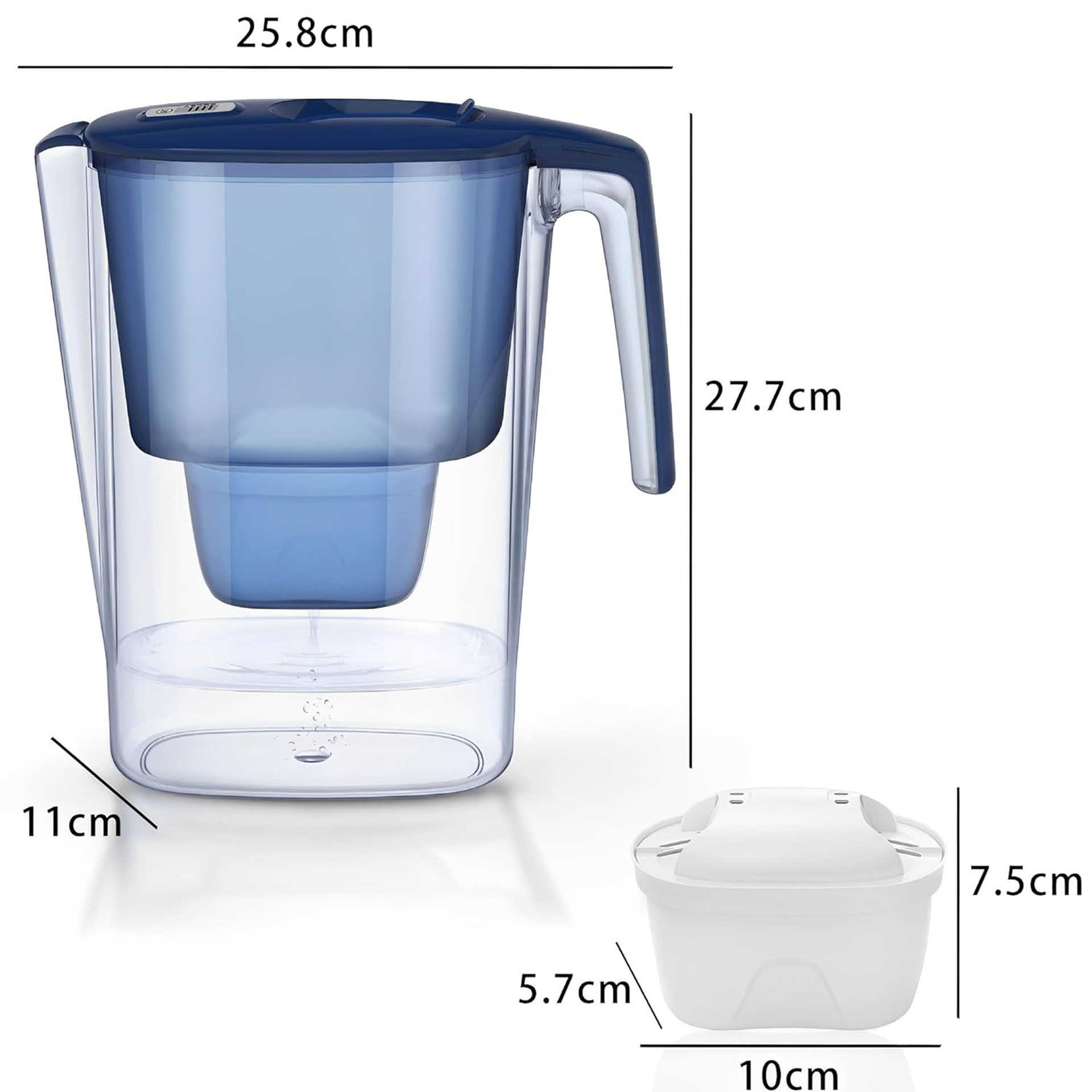 Bouilloire de Filtre, Eau Filtre de Charbon Actif