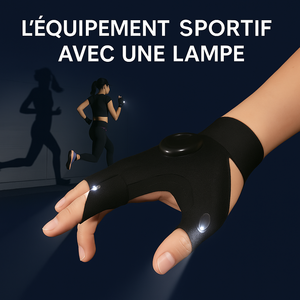 Gants de Pêche Extérieur Nuit électrique, Gants de Pêche LED