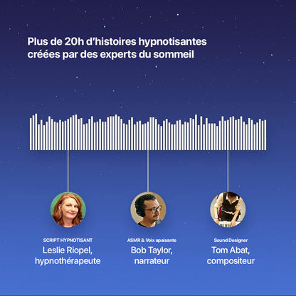 Masque de Sommeil Bluetooth avec Audio Hypnotique et Méditations Guidées