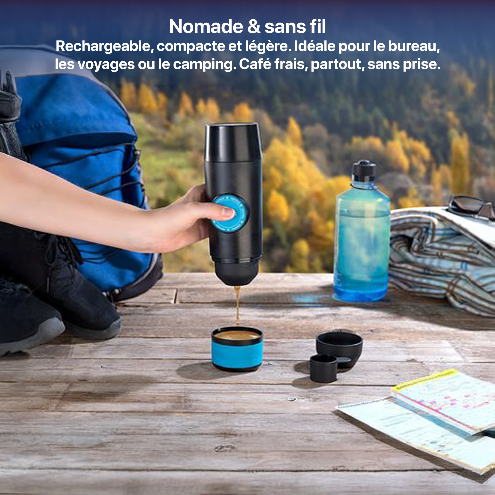 Machine à expresso portable rechargeable électrique