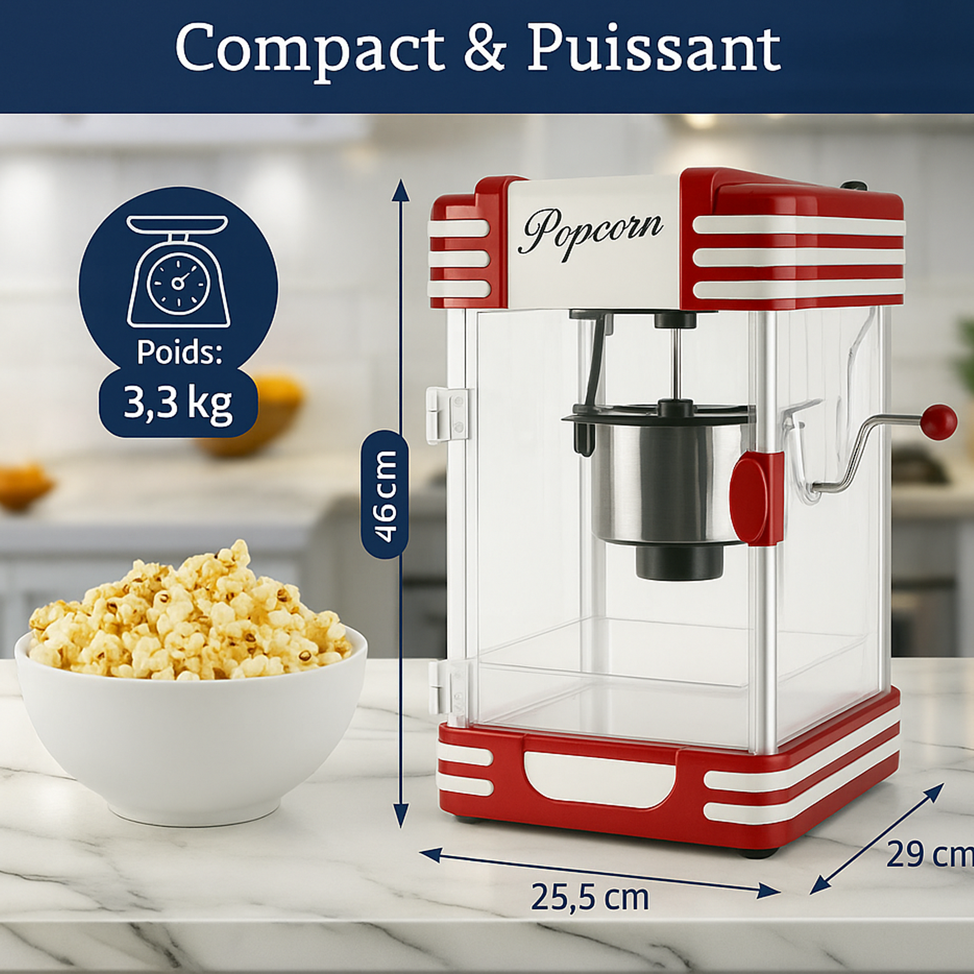 Machine à popcorn électrique