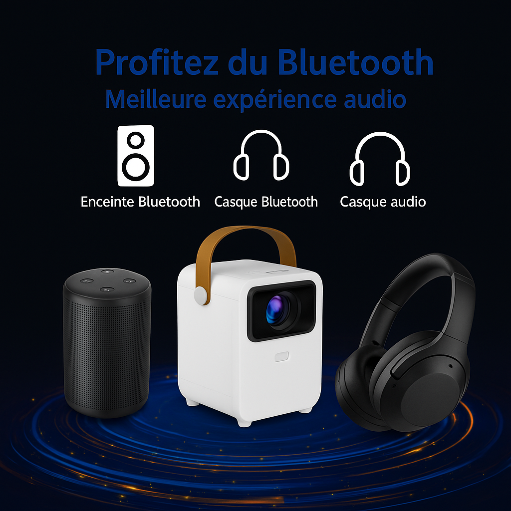 Mini Vidéoprojecteur WiFi Bluetooth