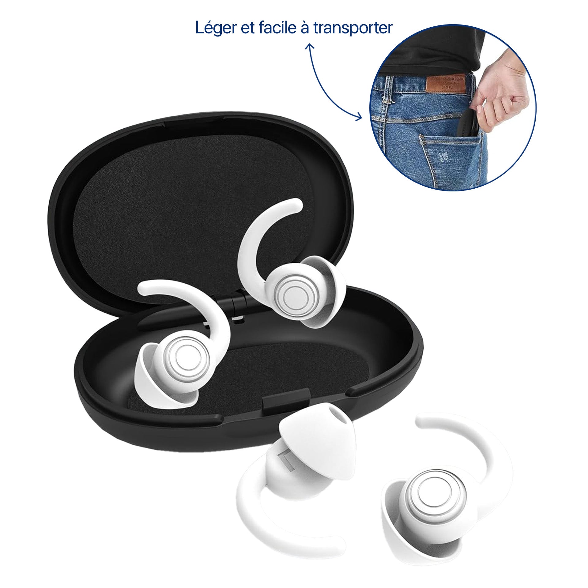 Bouchons d’oreilles antibruit réutilisables