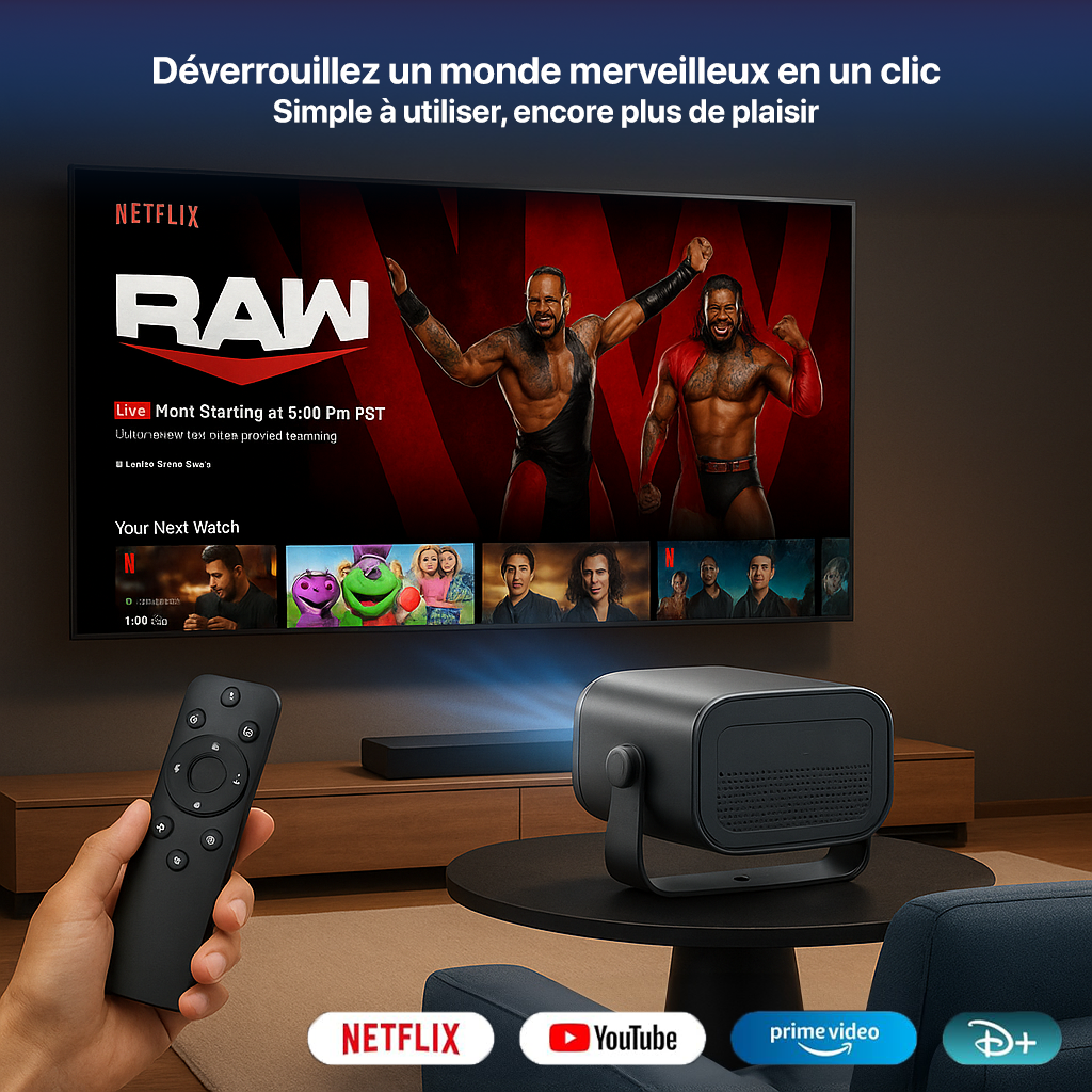 Rétroprojecteur avec WiFi et Bluetooth