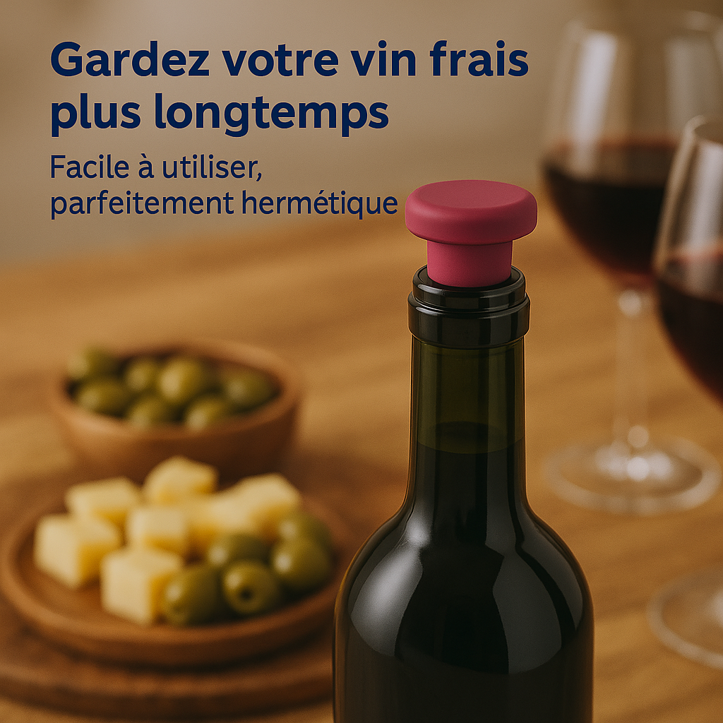 Bouchon de Bouteille de Vin Colorées