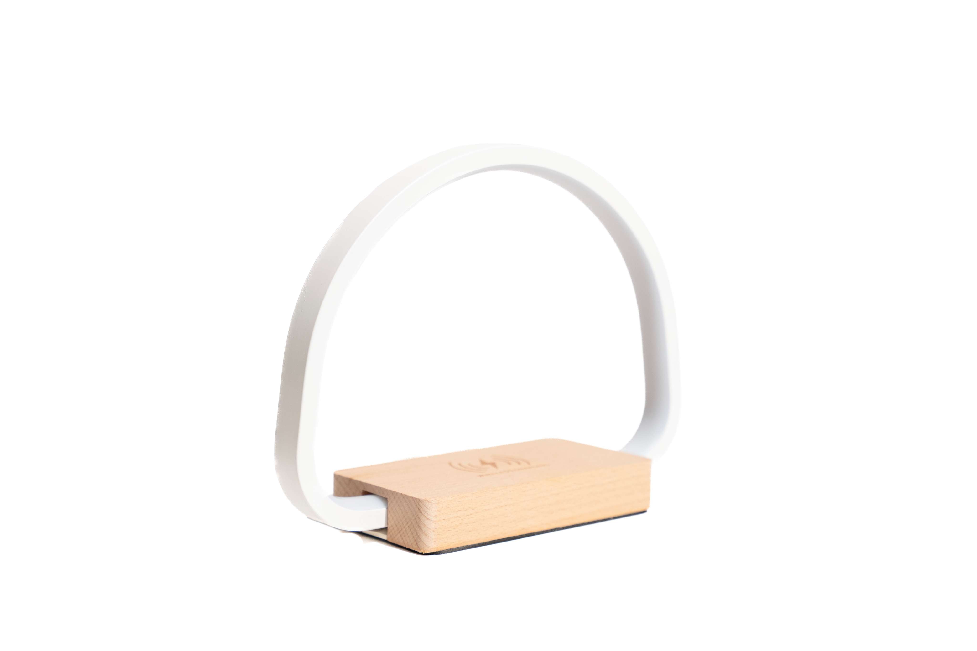 Lampe de Chevet LED avec Chargeur Sans Fil & Port USB – Tactile, Dimmable, 3 Températures de Couleur, Blanc